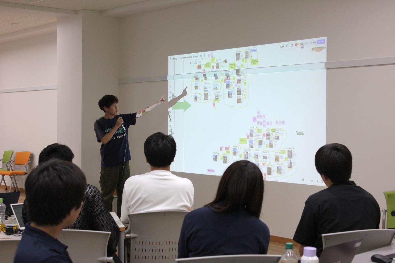 画像: B班発表の様子