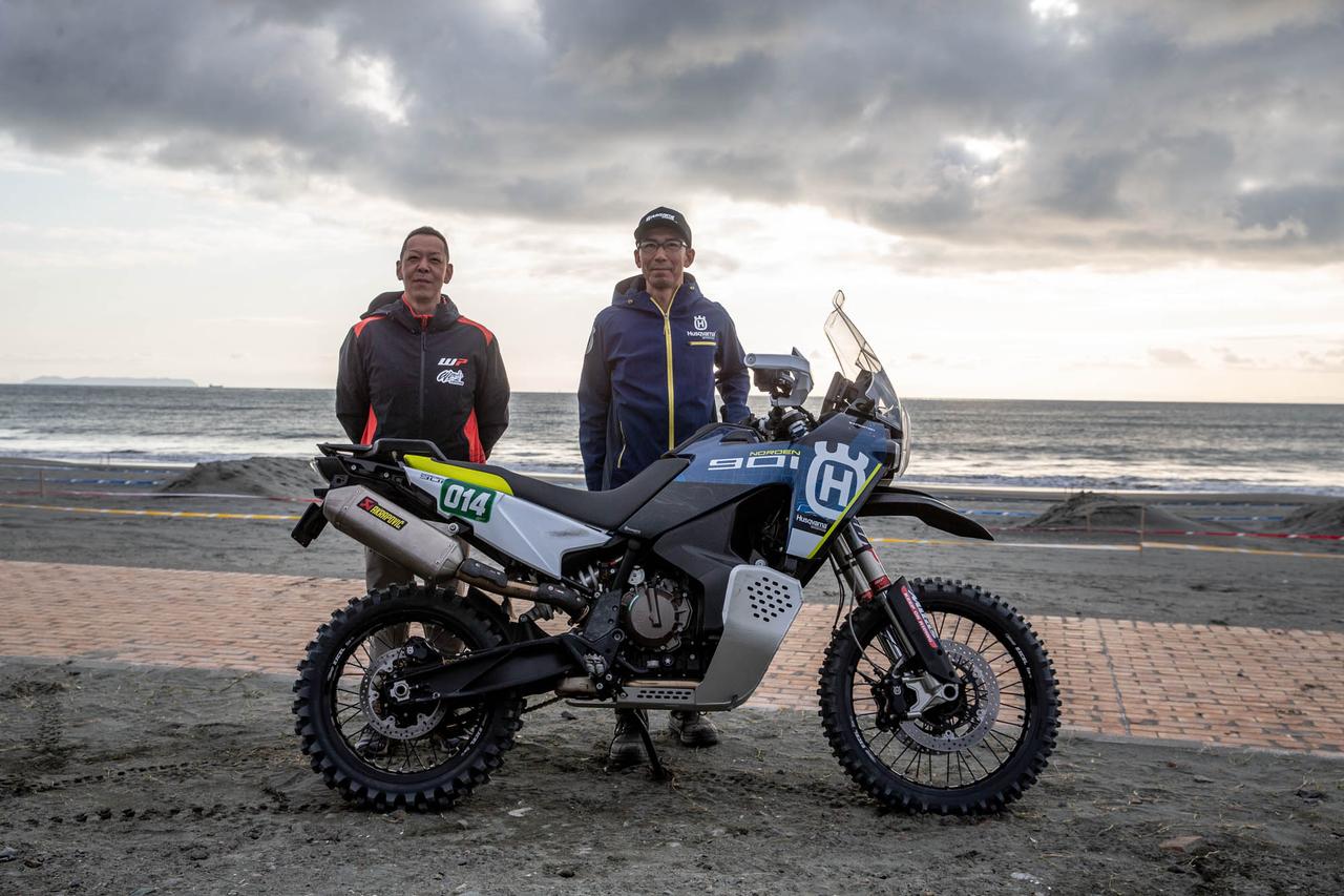 画像: Norden 901 Expeditionと平田。FUN GPのAクラスライセンスを保持、いわゆる猛者です