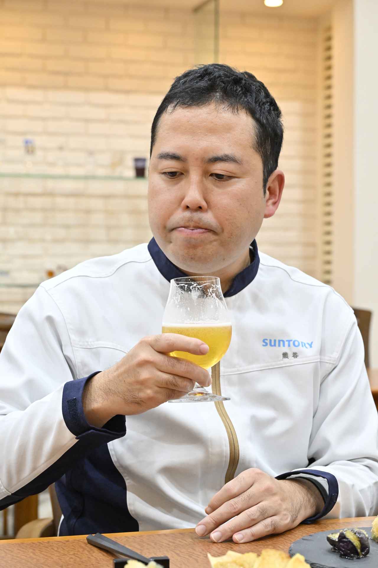 画像: お話を伺った醸造技師長の熊谷武士さん。スケールアップ時の難しさだけでなく、ビール造りの深さを教わった