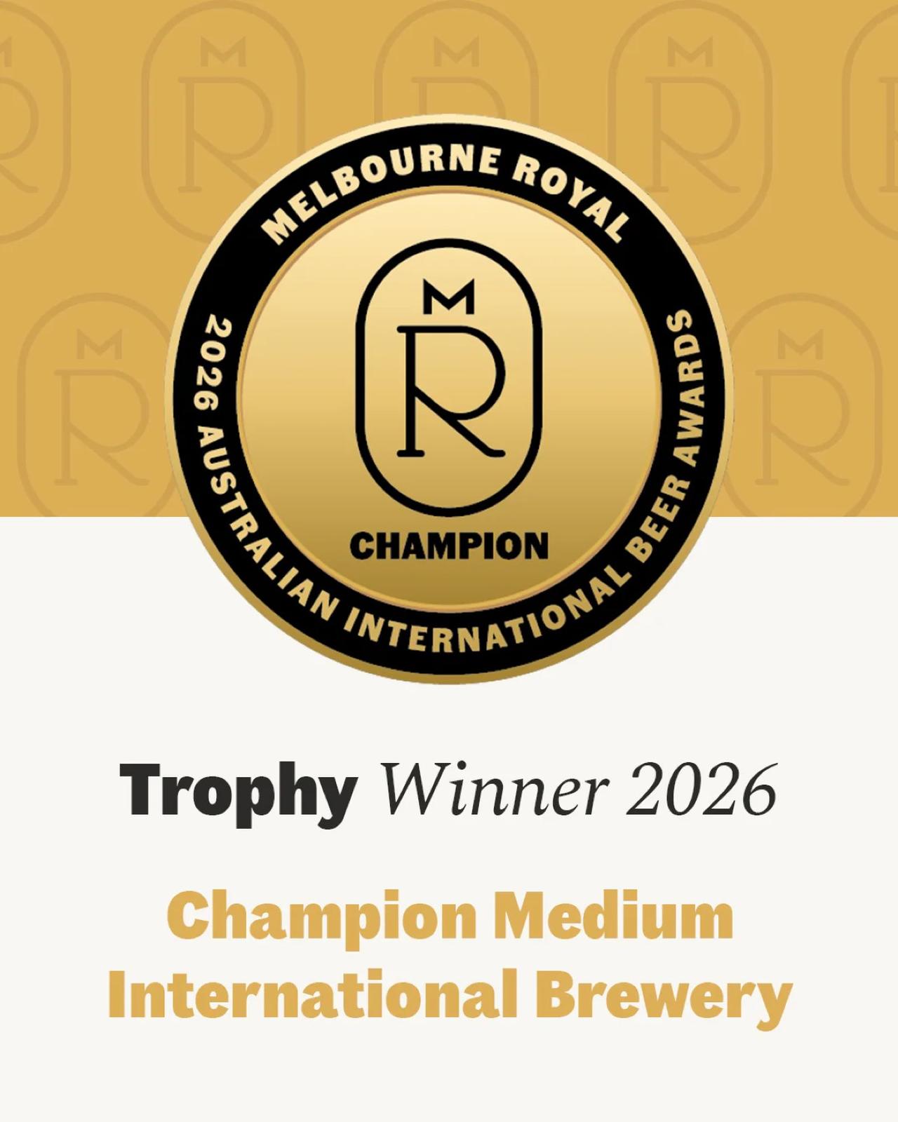 画像1: 世界最大規模のビールコンペティション「2026 Australian International Beer Award」にて、COEDO BREWERYが最高位の『Champion Medium International Brewery』を受賞!