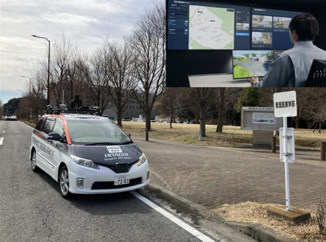 画像: 図2 自動運転車両による実証実験の様子