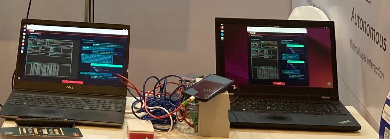 画像: HIL Exhibition booth featuring the fuzzing platform developed by R&D