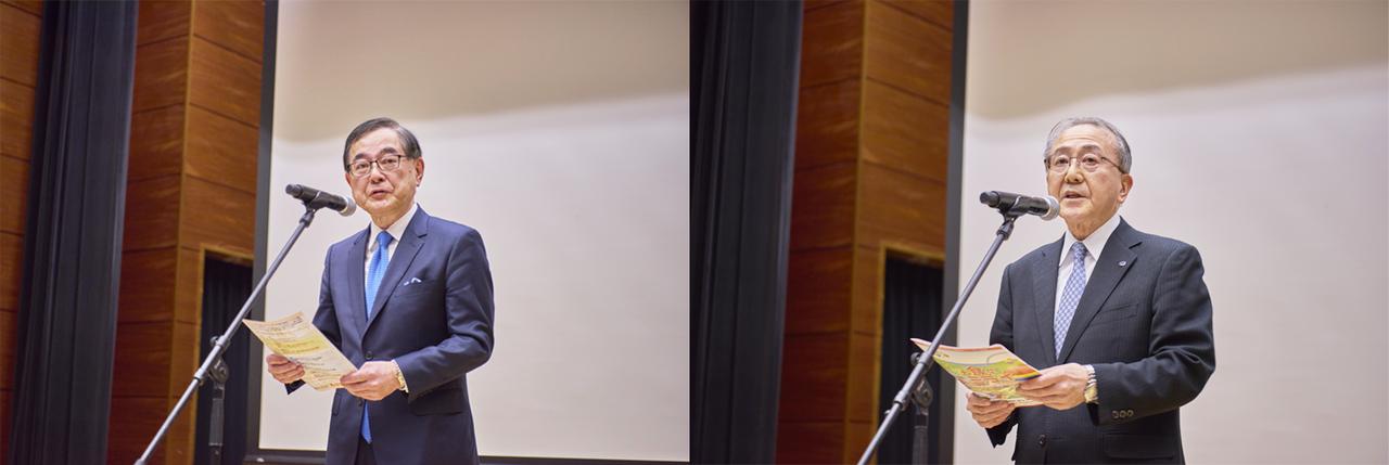 画像: Left: President Houkin, Hokkaido University/ Right: Chairman Fujii, Hokkaido Economic Federation.