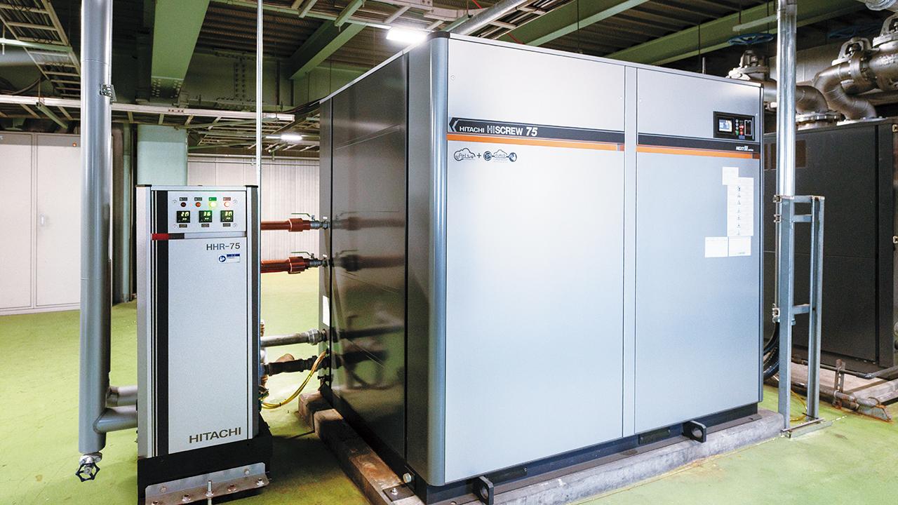 画像: 日立廃熱回収システム全景