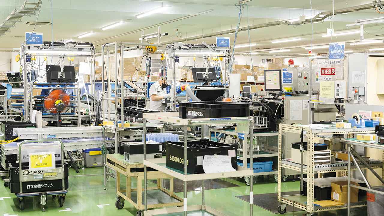 画像: SJ-P1インバータ組立ライン
