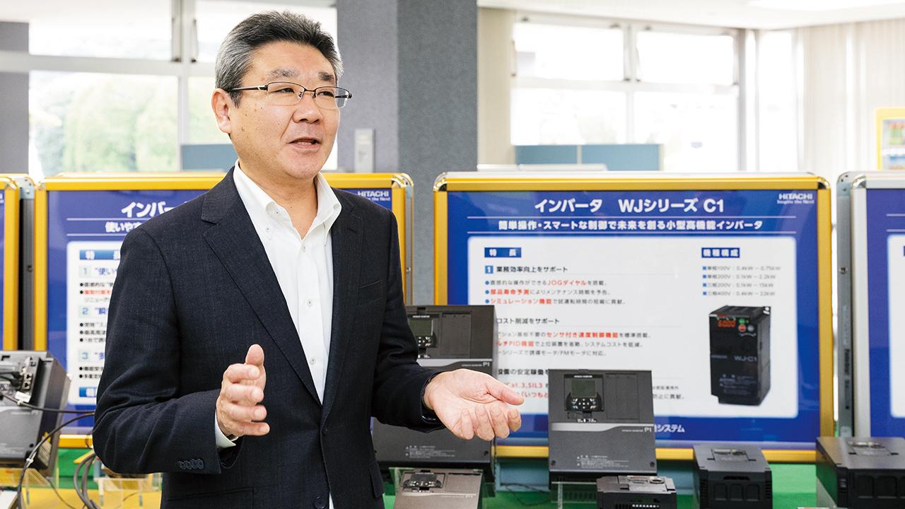画像: 株式会社 日立産機システム インフラシステム統括本部 ドライブシステム事業部 戦略企画部 企画グループ グループリーダ部長代理 小曽根孝道