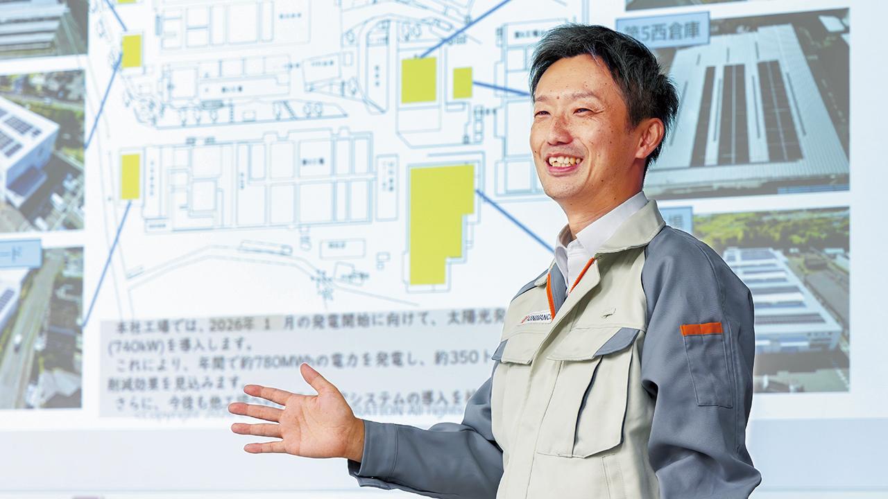 画像: 株式会社ユニバンス カーボンニュートラル推進プロジェクト リーダー(課長) 日野隆宏 様