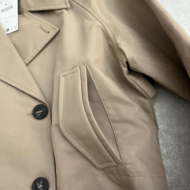 新品♡ZARA ベージュ クロップドトレンチコート今だけ更にお値下げ♡ セールでお得にゲット！【ZARA】春に着たい♡「クロップド丈