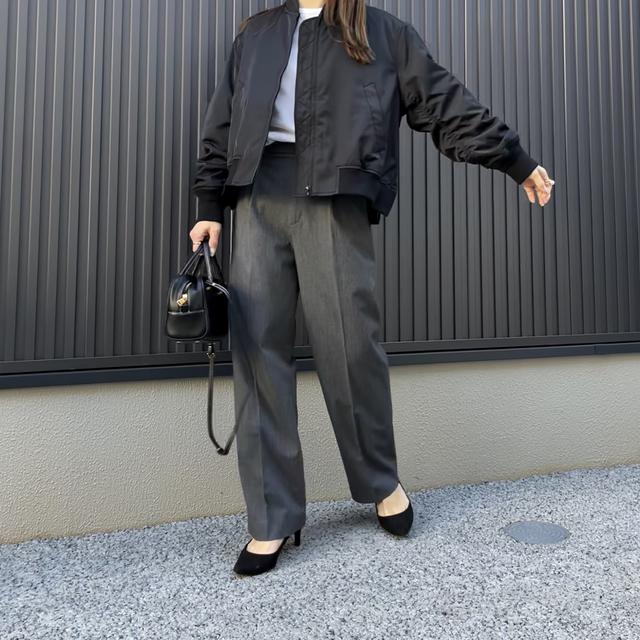 ユニクロC ボマージャケット　XXL ブラック SNSで話題沸騰中！【UNIQLO : C】いま着たい「ボマージャケット