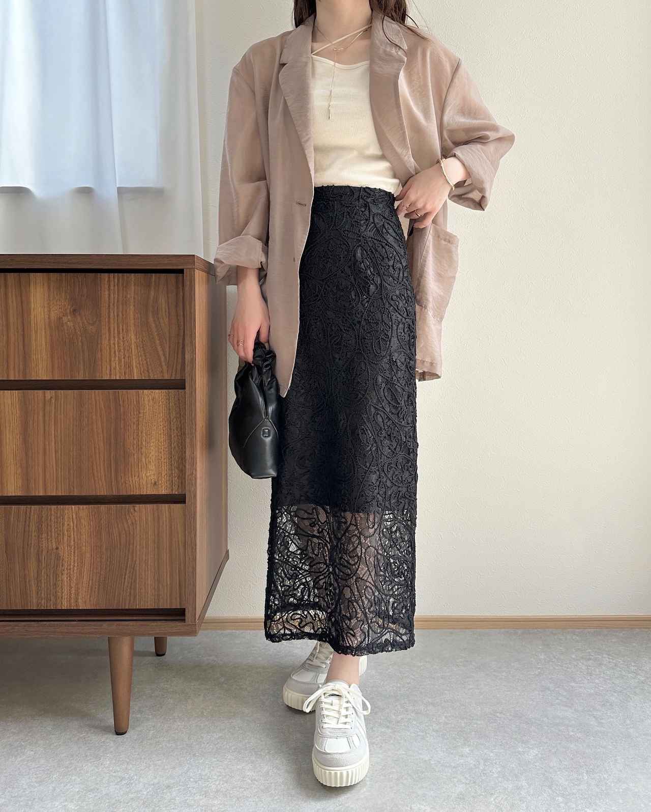 しまむら レース スカート