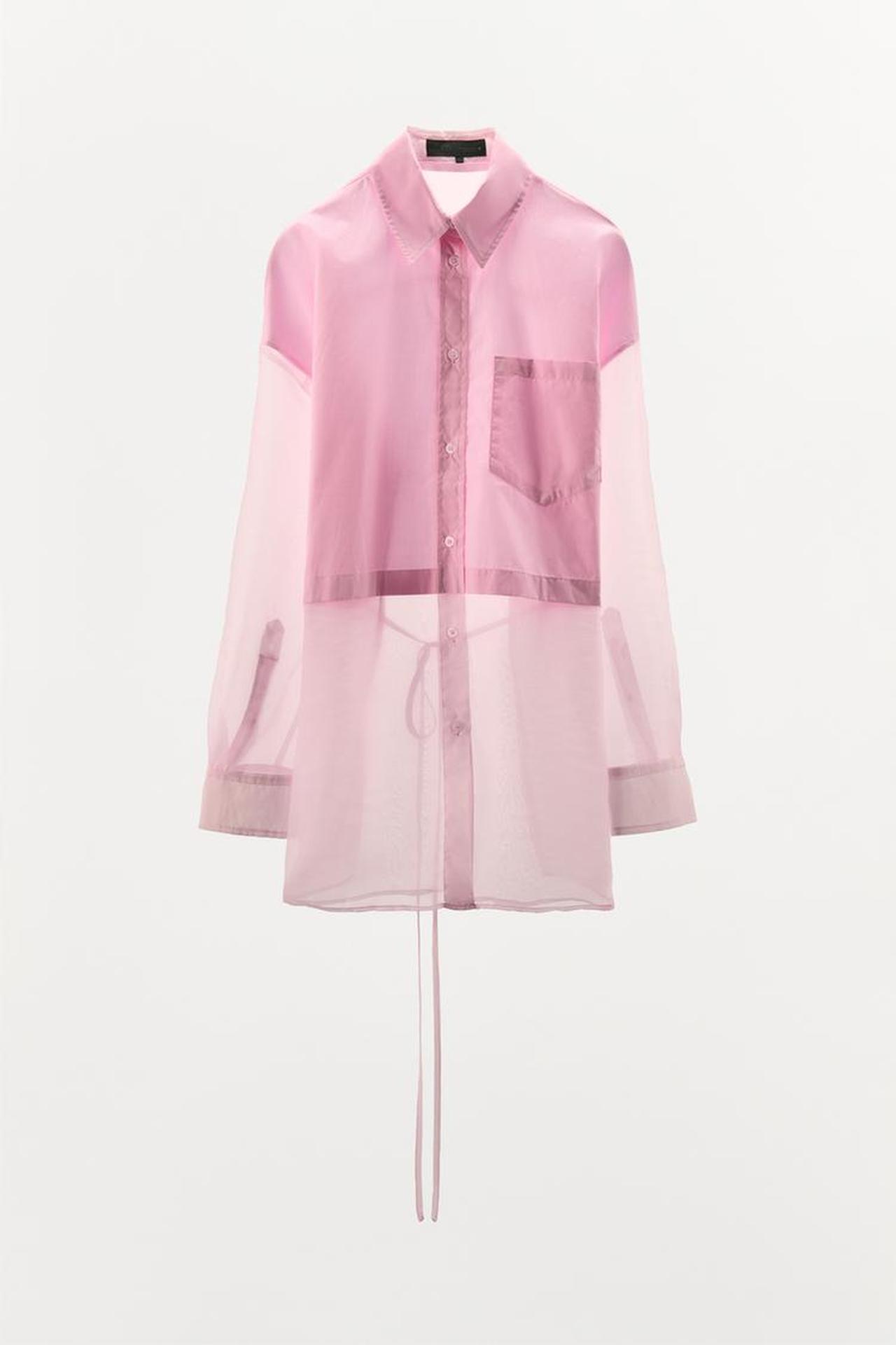 大人っぽく着こなしたいなら♡【ZARA】コーデが華やぐ「ピンクトップス