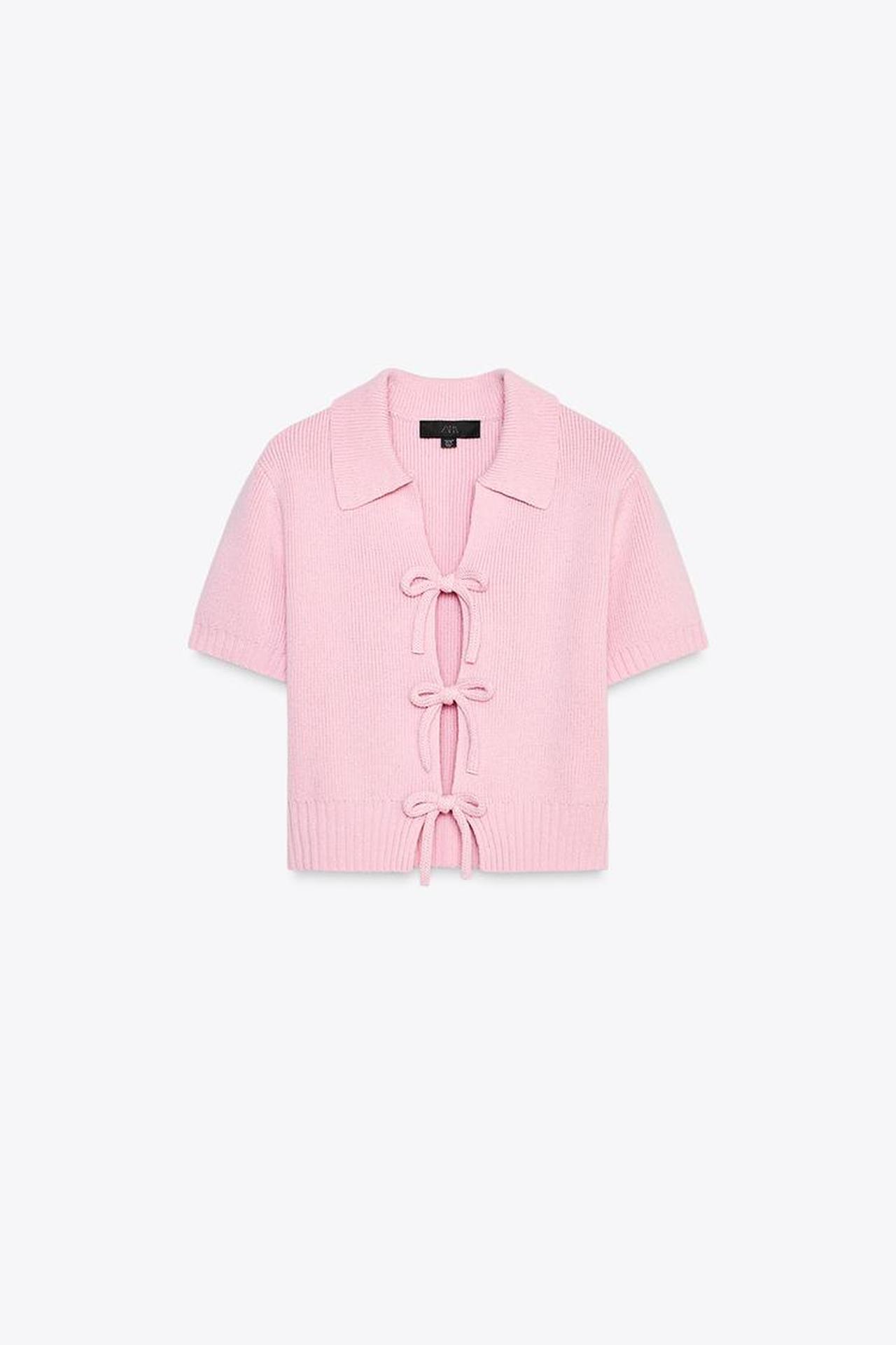ZARA｜コサージュ風 フラワー Tシャツ 春夏主役トップス フラワー ZARA(ザラ) Tシャツ・カットソー(レディース) - 海外
