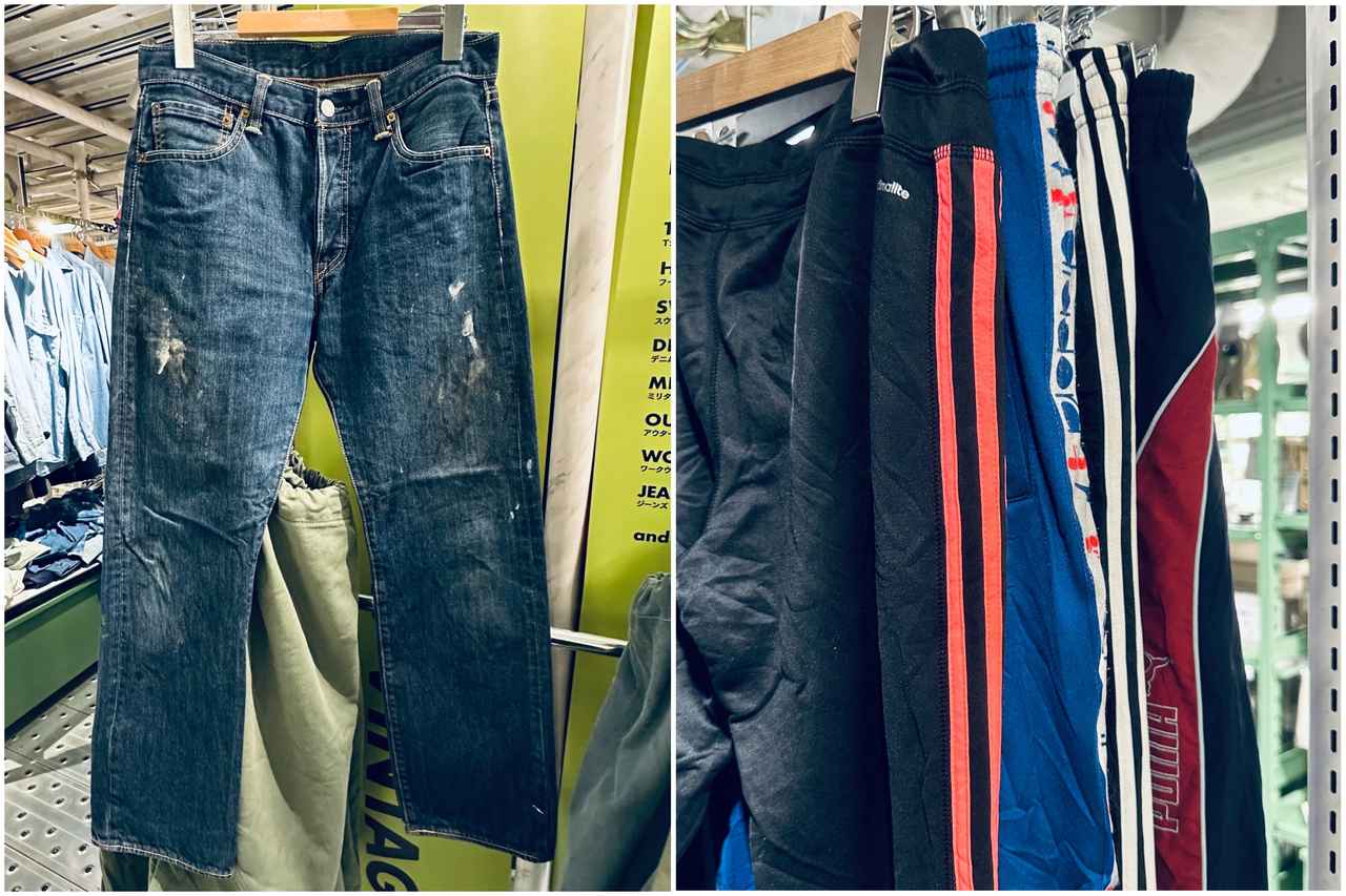 画像: ジーンズ各¥2200〜・トラックパンツ各¥2,750〜/スリーコインズ www.3coins.jp