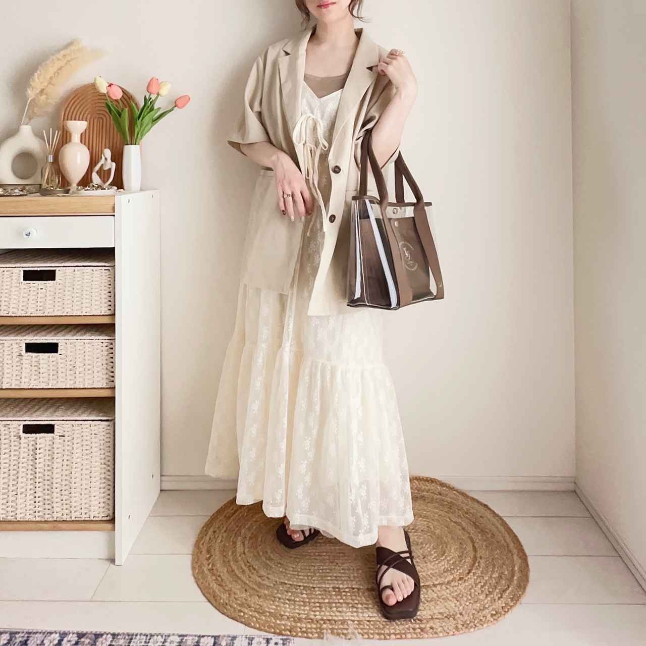 画像: ティアードスカートでふわっと