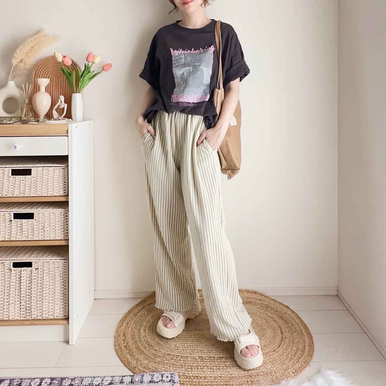 画像: Tシャツでリラックスコーデ
