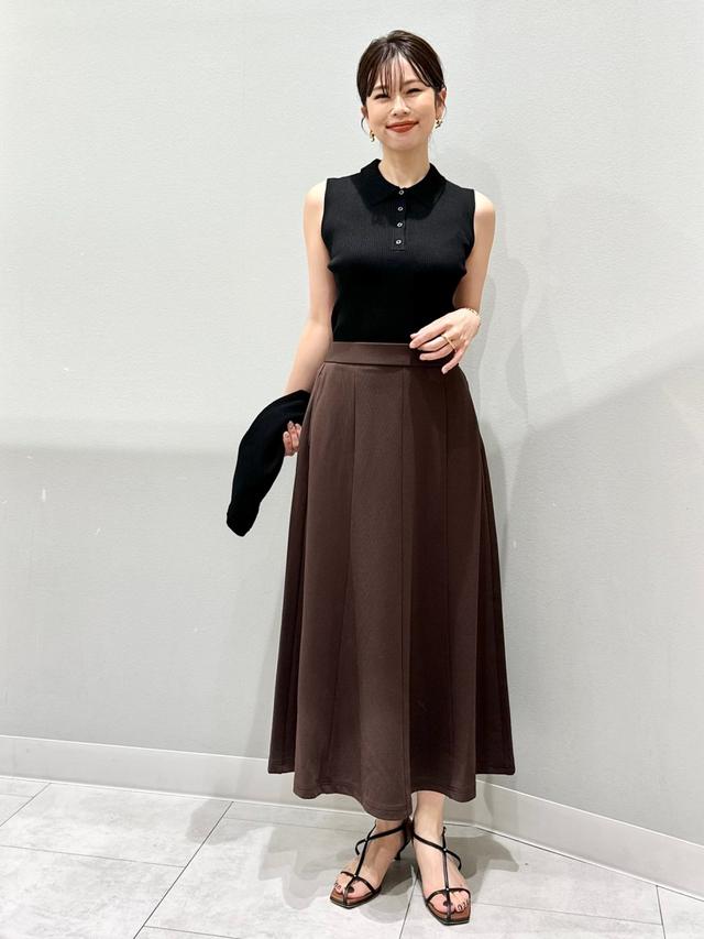 popochan様スカートLou チェックティアードロングスカート[商品：PN24AW-040] - PUNYUS