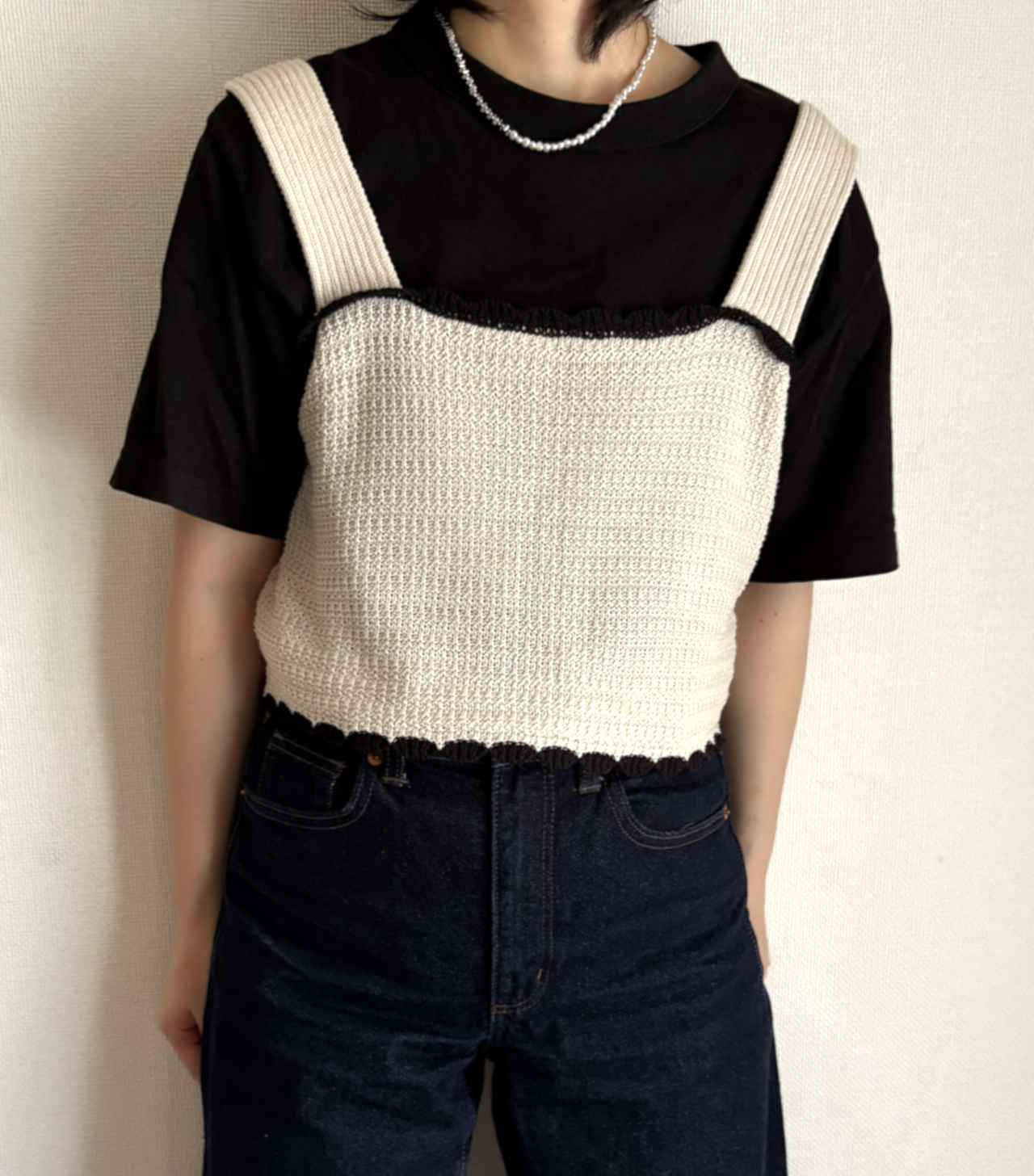 画像: ニットビスチェ