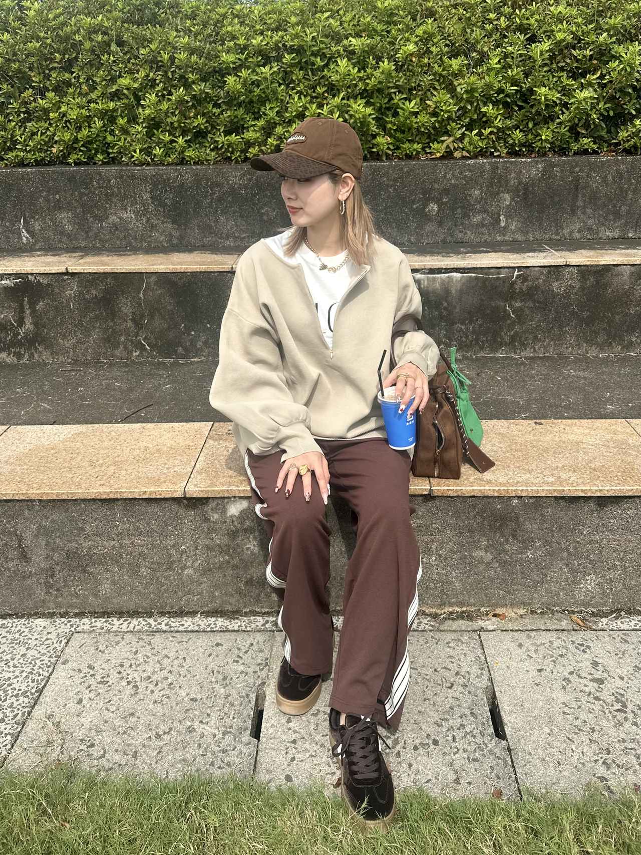画像: 【coca】ラインパンツ2