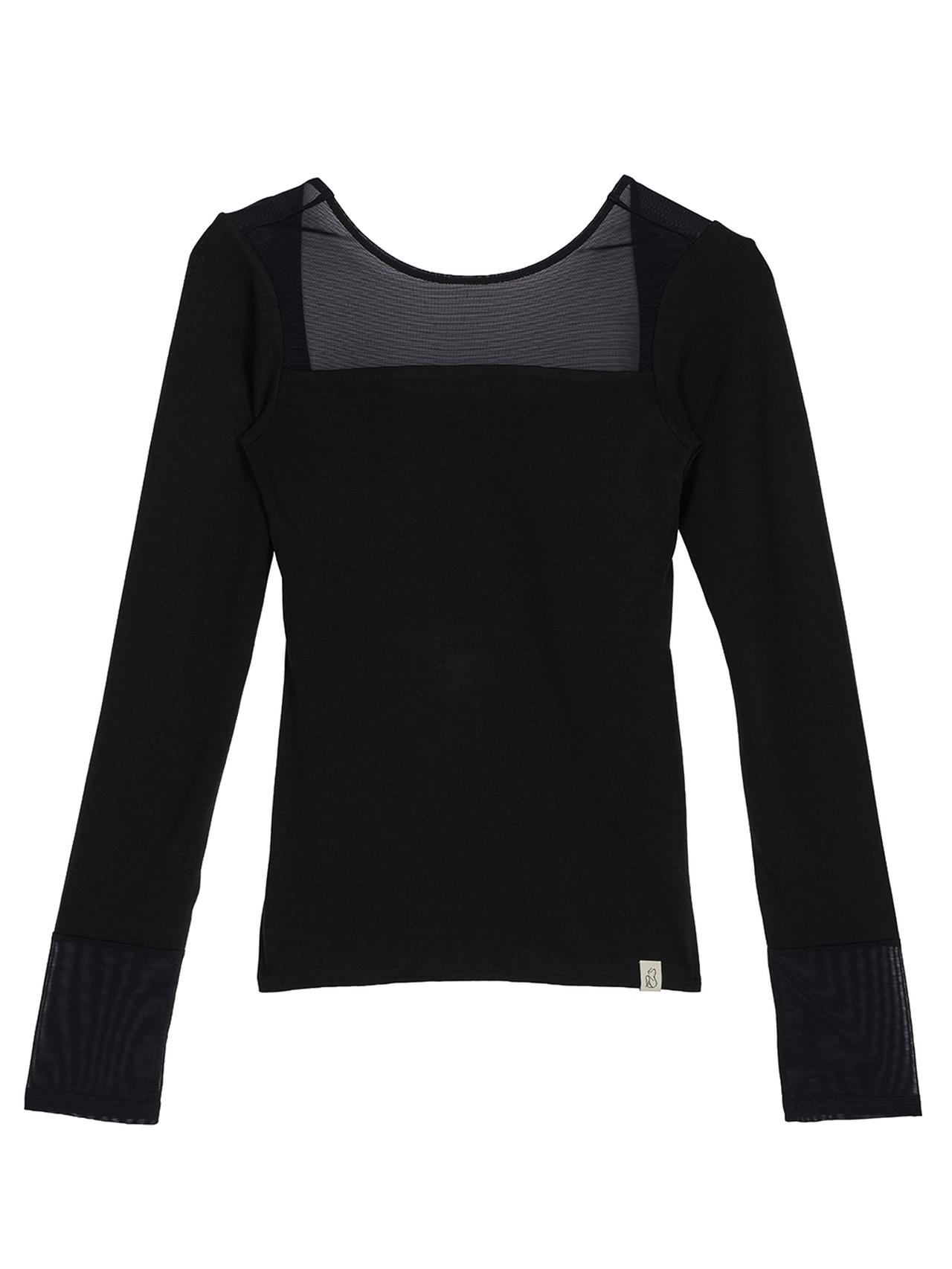 画像: 「Mizuno×Ameri SHEER DOCKING LONG SLEEVE TOPS」¥7,500 出典:アメリ ヴィンテージ