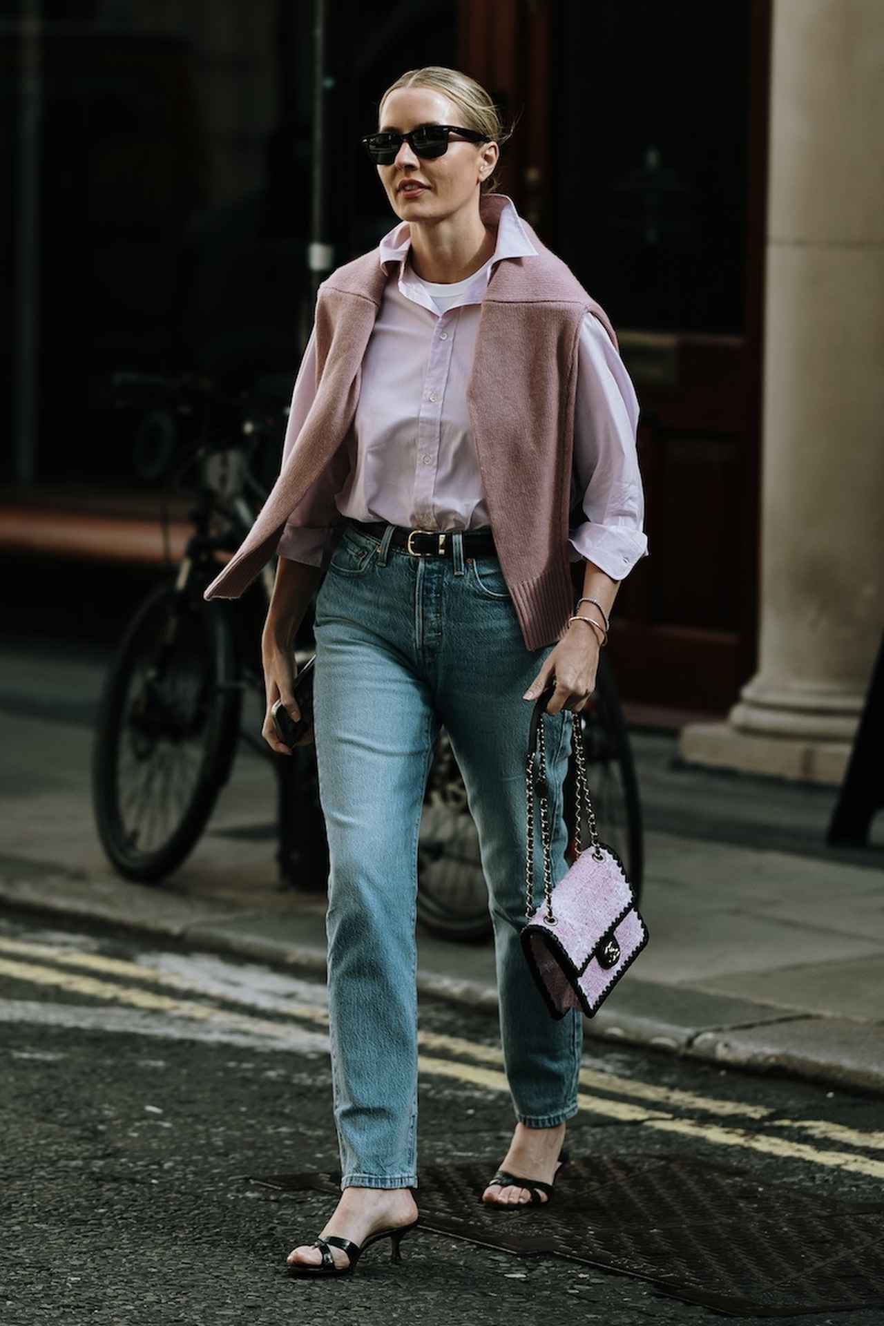 画像: 色味の異なるピンクを重ねて