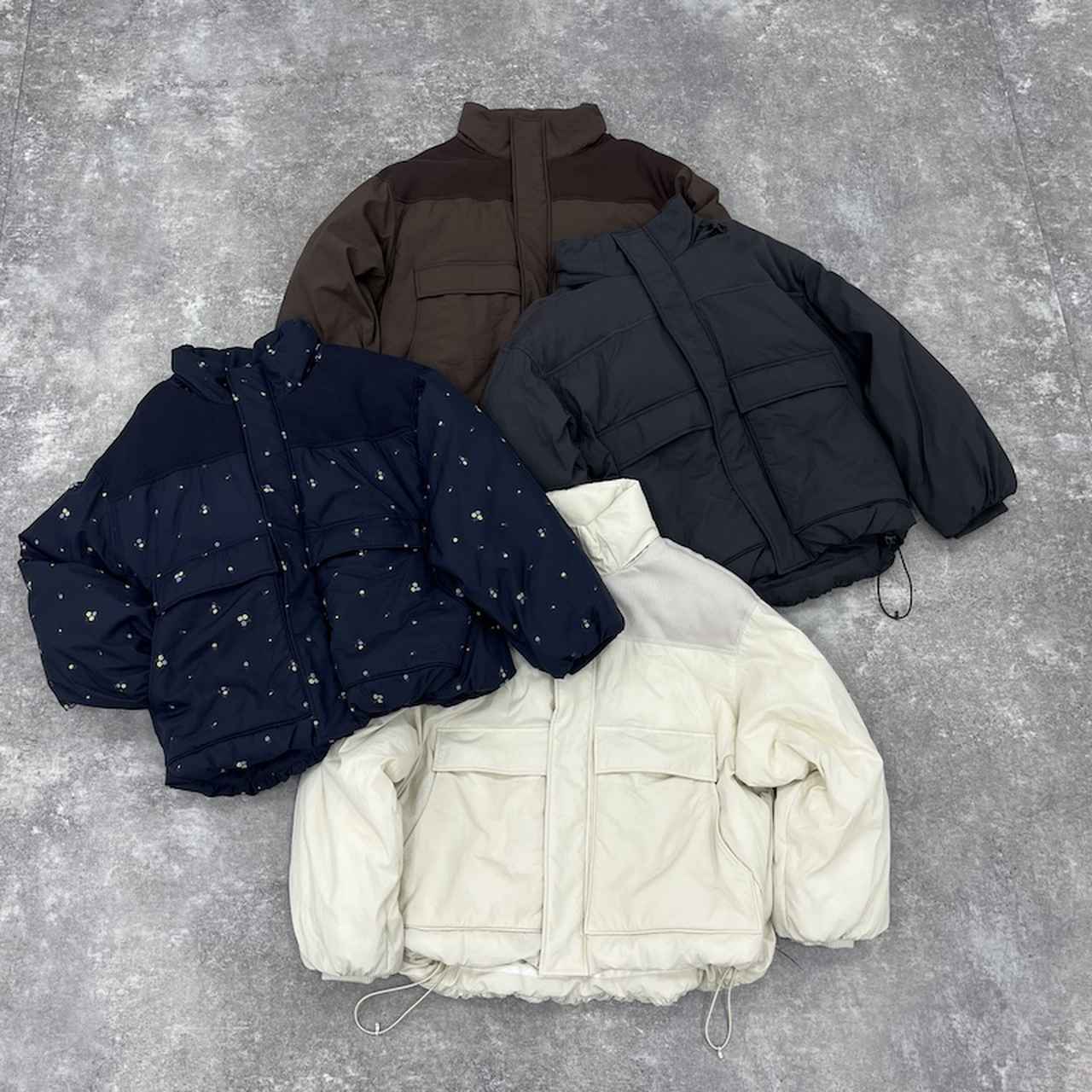 画像: 【撥水加工】アライドモンスター切り替えジャケット（ブラウン/チャコール/ネイビー/アイボリー）各¥13,000 出典：ニコアンド