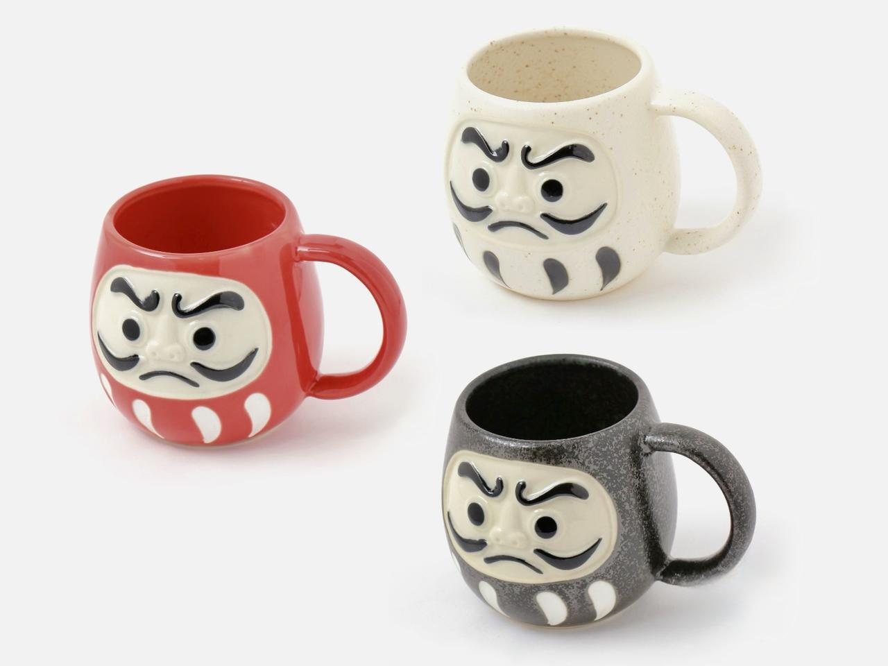 画像: ダルママグカップ 容量300ml（レッド/ホワイト/ブラック）各¥1,980 出典：ニコアンド