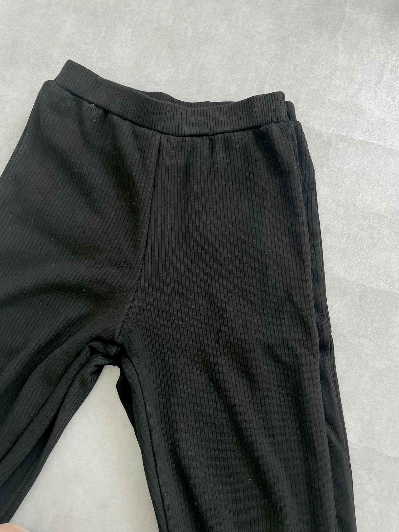 画像1: 着回し抜群な裏起毛リブパンツ