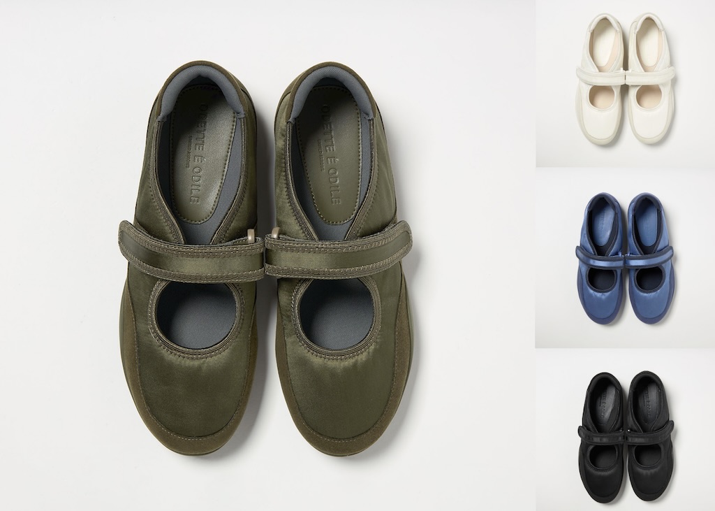 画像: ベルクロメリージェーン フラット10（オリーブ/オフホワイト/ロイヤル/ブラック）各¥18,700（すべてオデット エ オディール）