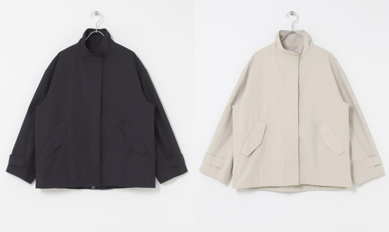 画像: URBAN RESEARCH ROSSO 撥水スタンドカラーミドルコート（ダークネイビー/ライトベージュ）各¥25,300（ともにアーバンリサーチ ロッソ）※2月下旬発売予定