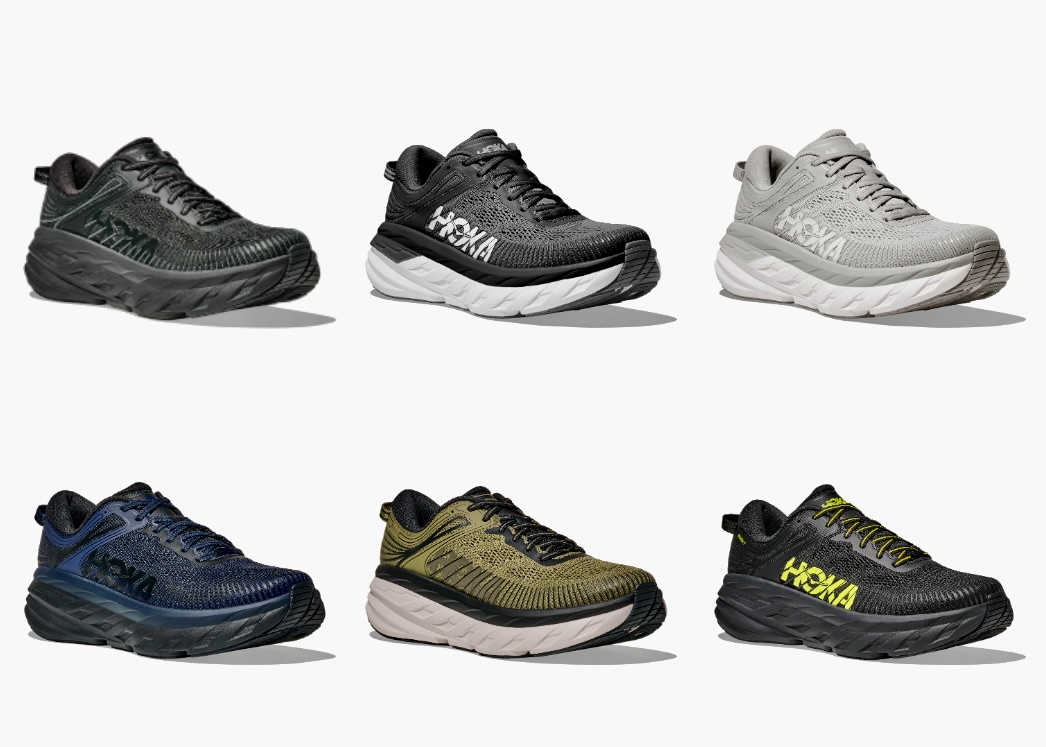 画像: 【MENS】　ボンダイ 7（BLACK / BLACK、BLACK / WHITE、HARBOR MIST / WHITE、VARSITY NAVY / BLACK、WILD RYE / BLACK、 BLACK / HOKA CITRUS <4/1発売> ）各￥23,100　展開：25〜29、30cm