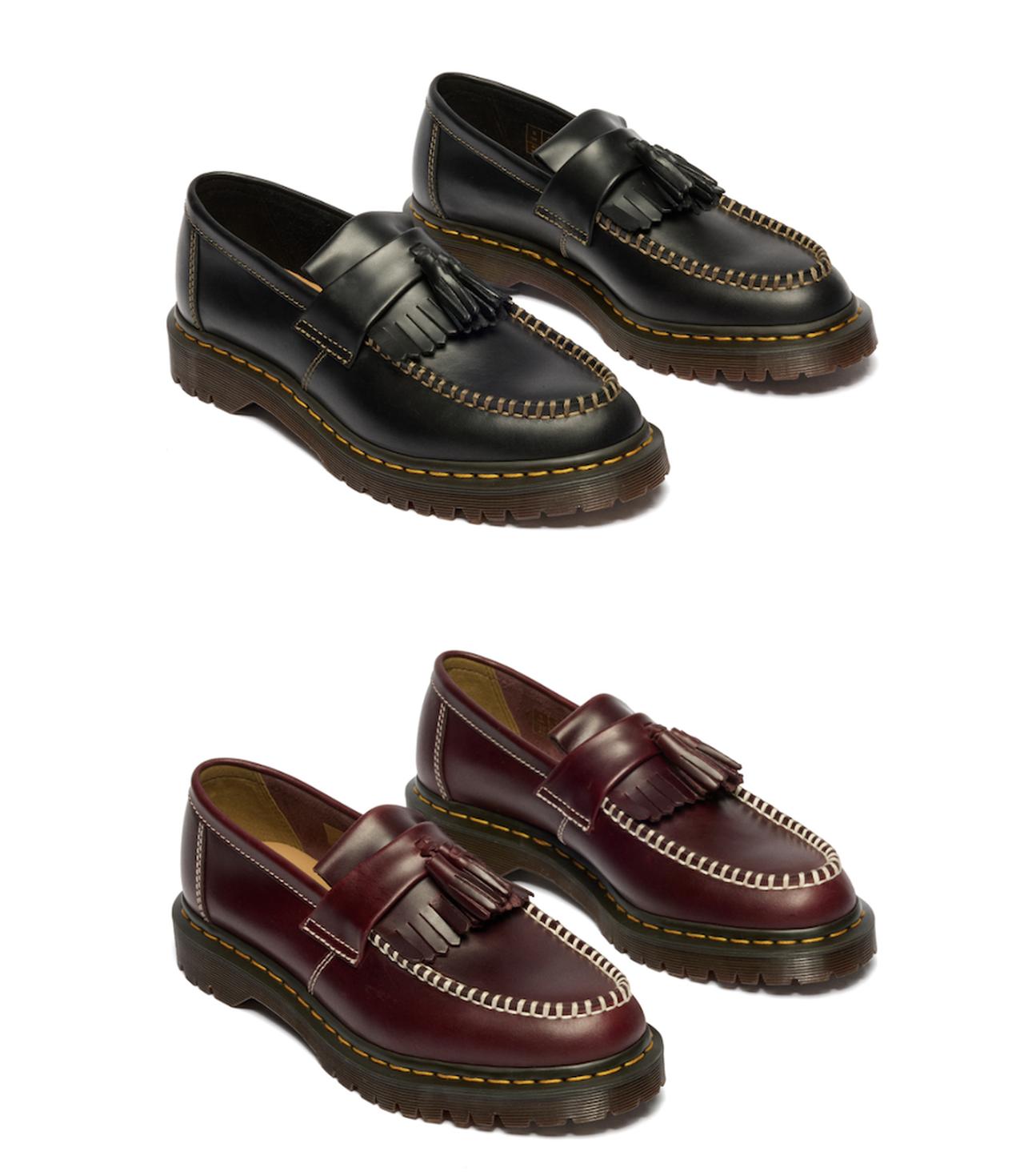 画像: ADRIAN BEN タッセル ローファー（ブラック、チェリーレッド）各￥28,600 ◾️サイズ展開22cm〜 出典：ドクターマーチン