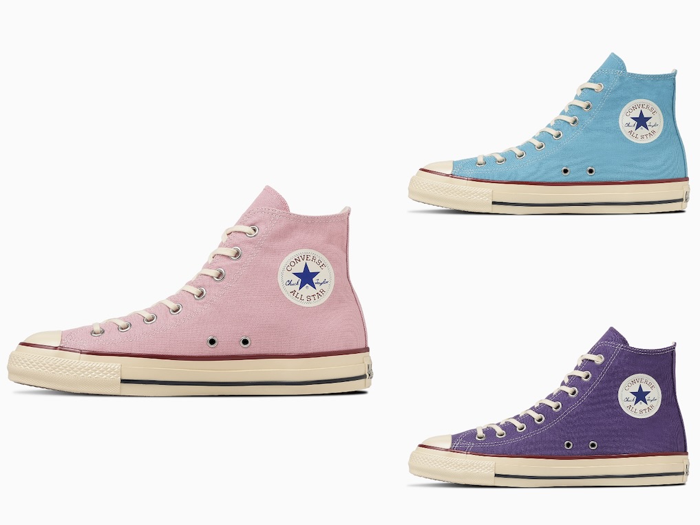 画像: オールスター エイジド TC HI（ピンク、スカイブルー、パープル）各¥9,900＜3月10日発売＞ ◾️展開：22.0cm〜 出典：コンバース