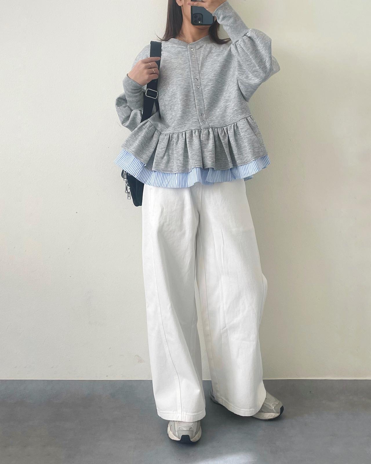 画像1: ホワイトボトムスで春コーデ