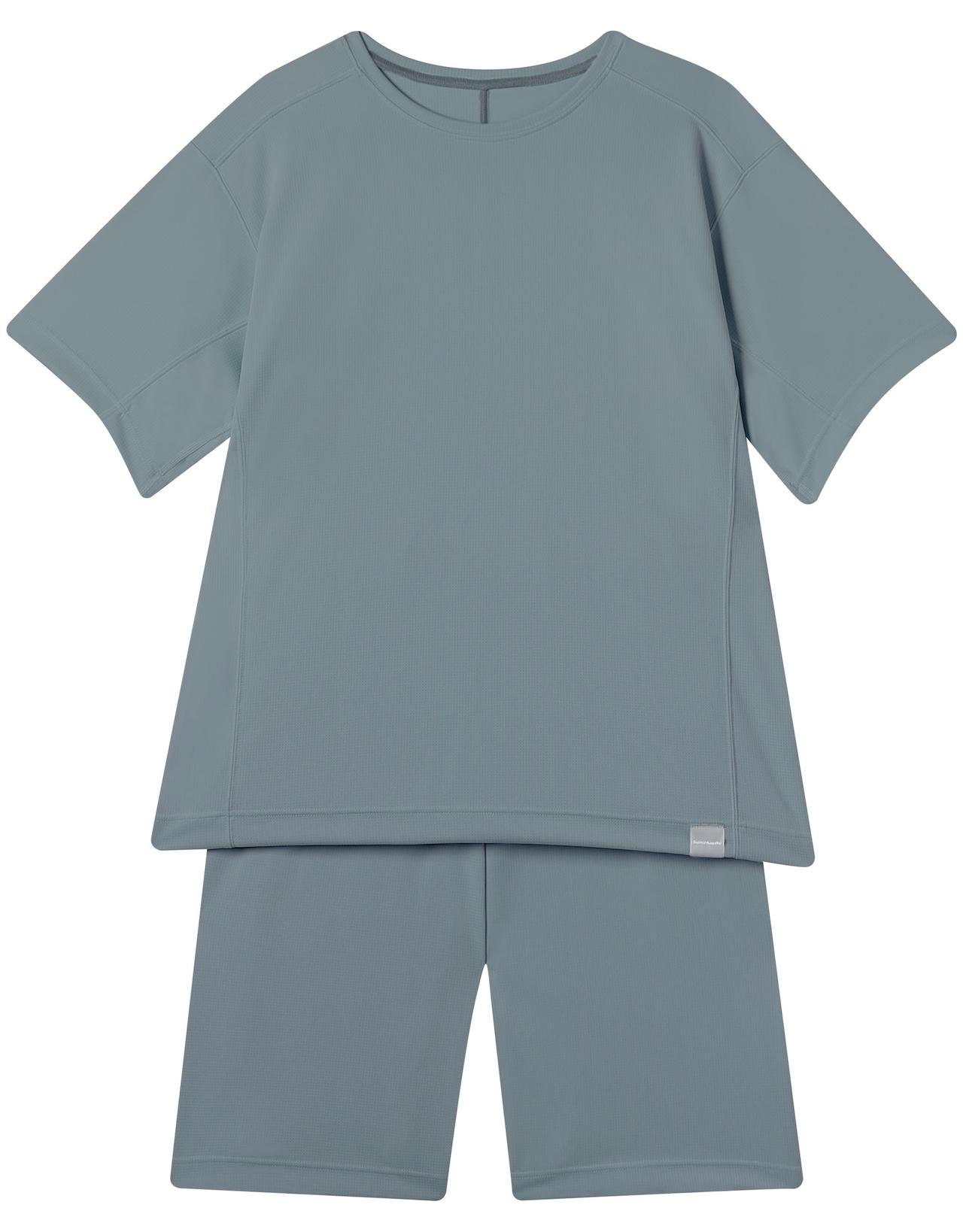 画像: 睡眠科学 &RECOVERY パジャマ 一般医療機器(グレー)上下セット¥30,800、単品半袖トップス¥15,400、単品ハーフボトム¥15,400 ◾️4カラー展開 出典:ワコール