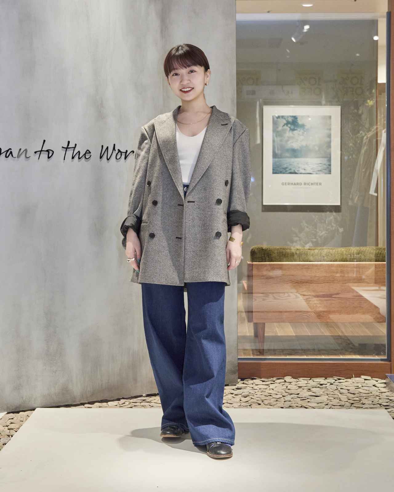 画像: デニム￥27,500・ミックスウールダブルジャケット￥44,000・HAKUJIインナー￥17,600・KATIMシューズ￥58,300（KEY TIMEZ） key-timez.com