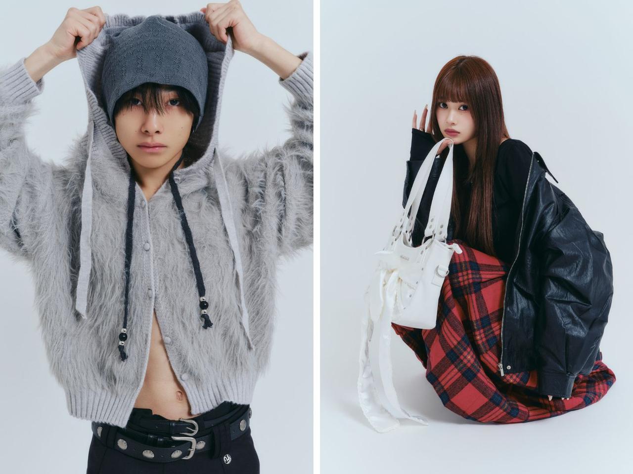 画像: 左｜清家碧羽（あおば）さん　右｜瀬川陽菜乃（ひなぽん）さん 出典：MUSINSA TOKYO POP-UP STORE 2026