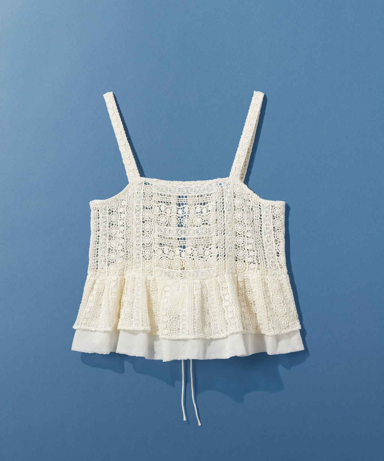 画像: 【追加予約】レースキャミ（アイボリー）¥5,990（レプシィム） 出典：レプシィム