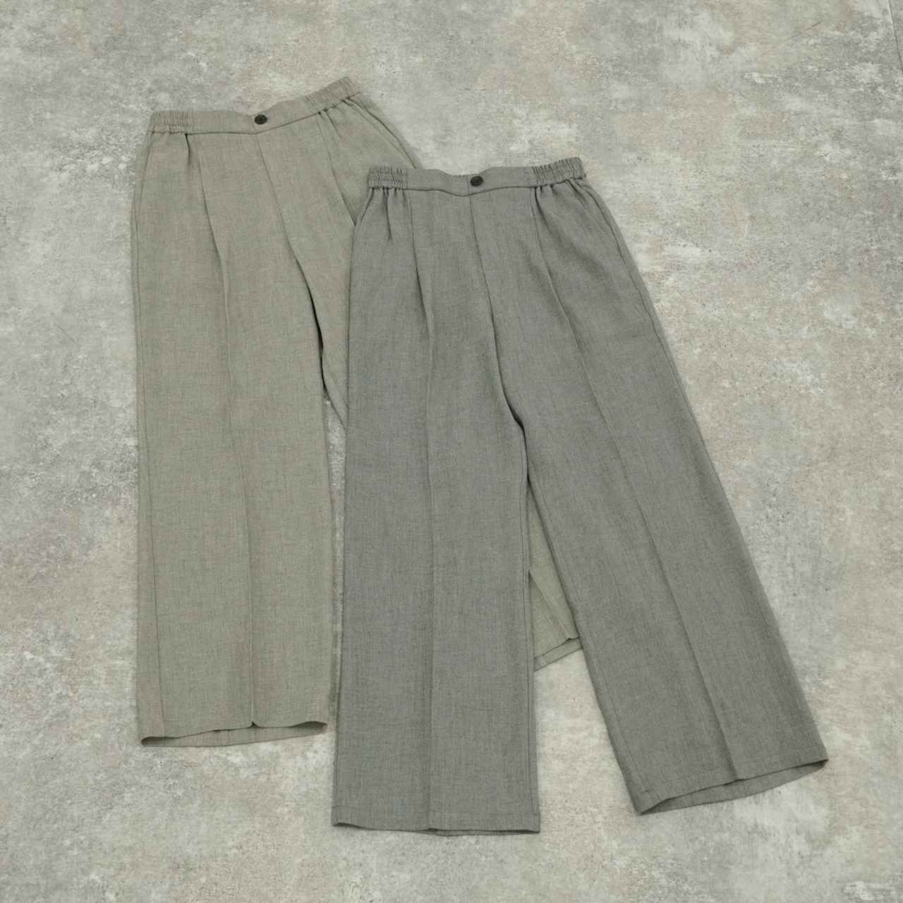 画像: スッキリイージーパンツ/629832（杢ベージュ、杢グレー）各¥3,990 ◾️イージードライ　◾️防シワ　◾️通気性　◾️ストレッチ　◾️UVプロテクト 出典：グローバルワーク