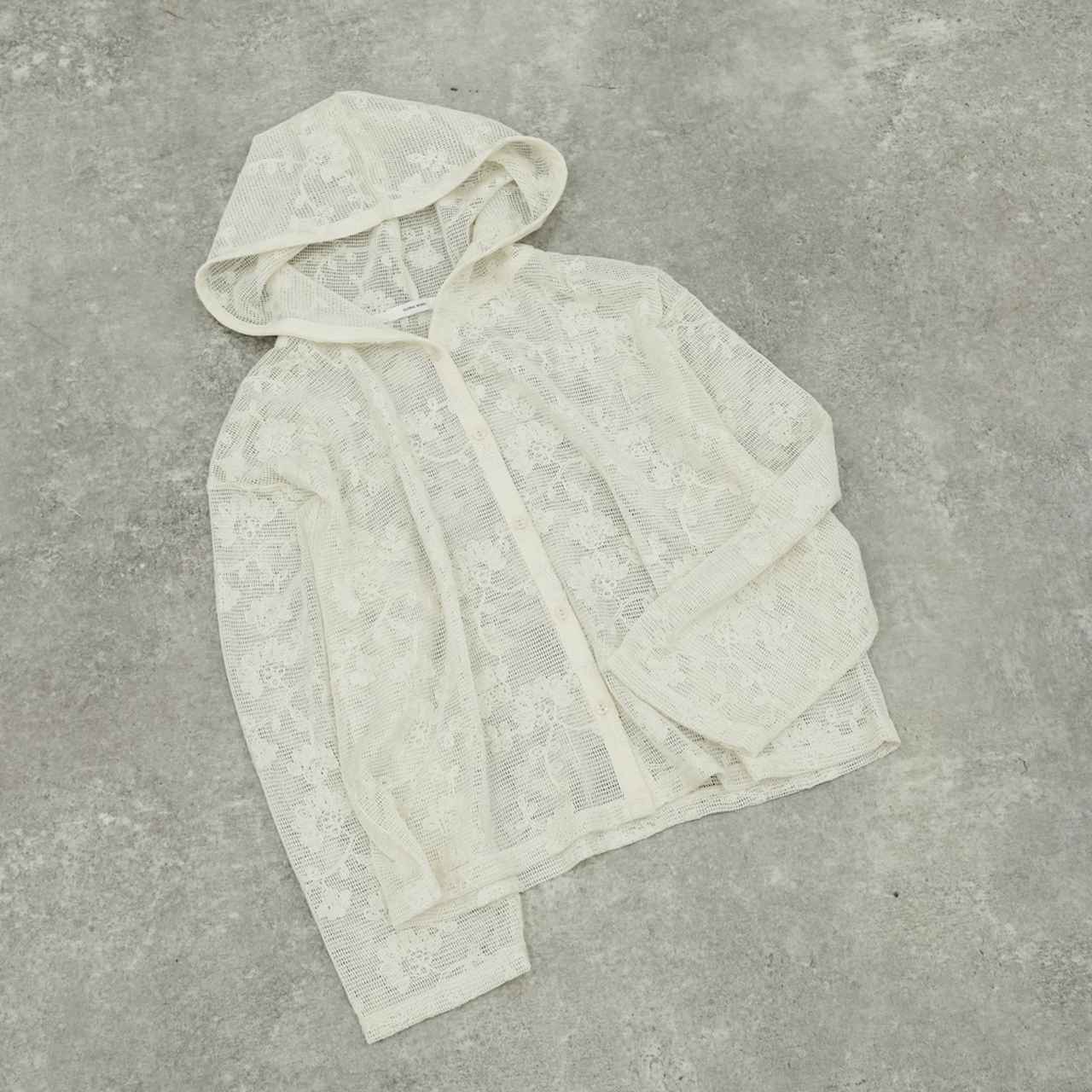 画像: ジャガードレースパーカー/632458（アイボリー）¥3,990（グローバルワーク） 出典：グローバルワーク