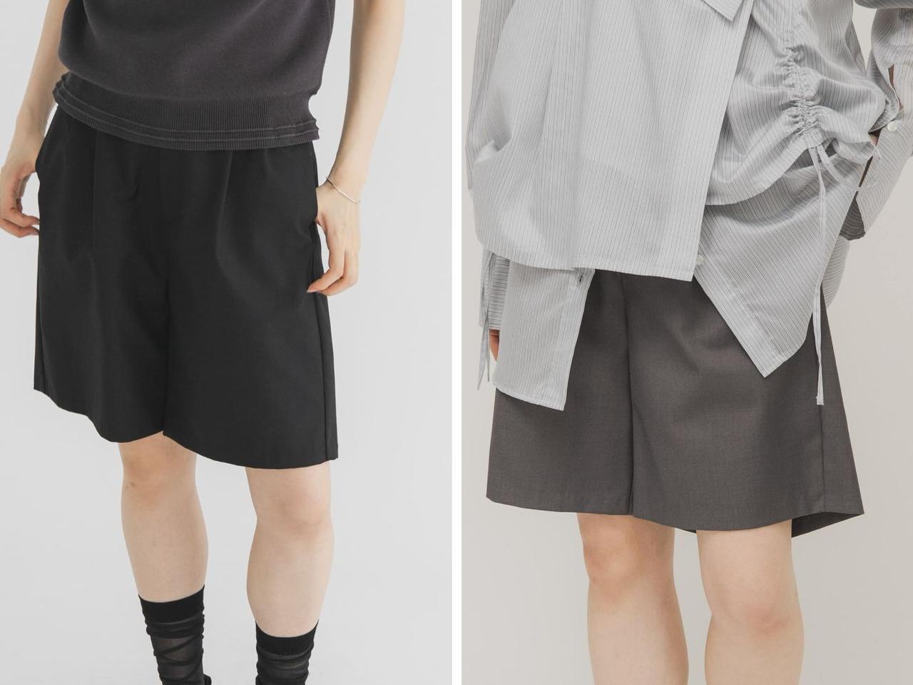 画像: 「ダブルタックショートパンツ」各¥7,150 出典:KBF