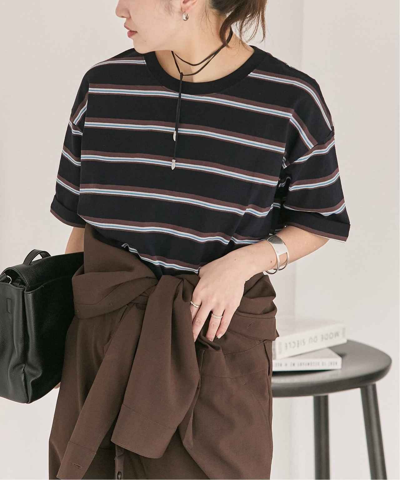 画像: 「汗ジミ防止ボーダービッグT」￥5,280 出典：ジャーナル スタンダード