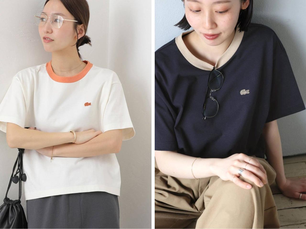 画像: 「別注リンガーTシャツ」各￥11,000【ラコステ】 出典：ジャーナル スタンダード レリューム