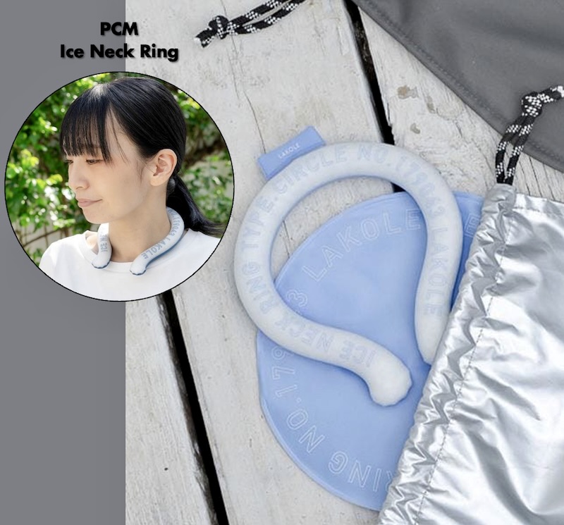 画像: アイスネックリング M（ネイビー）、L（ライトブルー）各¥660 出典：ラコレ