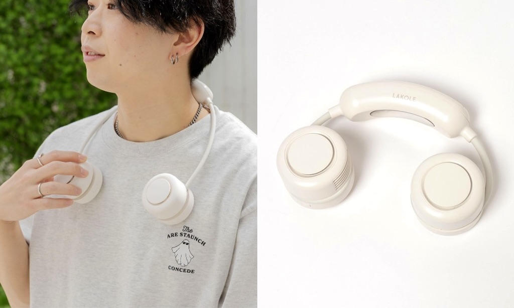 画像: ペルチェネックファン（アイボリー）¥4,950 出典：ラコレ