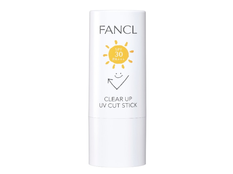 画像: FANCL クリアアップ UVカットスティック 15g ¥1,540（ファンケル） ◾️SPF30/PA+++　◾️フェイス・ボディ用　◾️石鹸オフ 出典：ファンケル