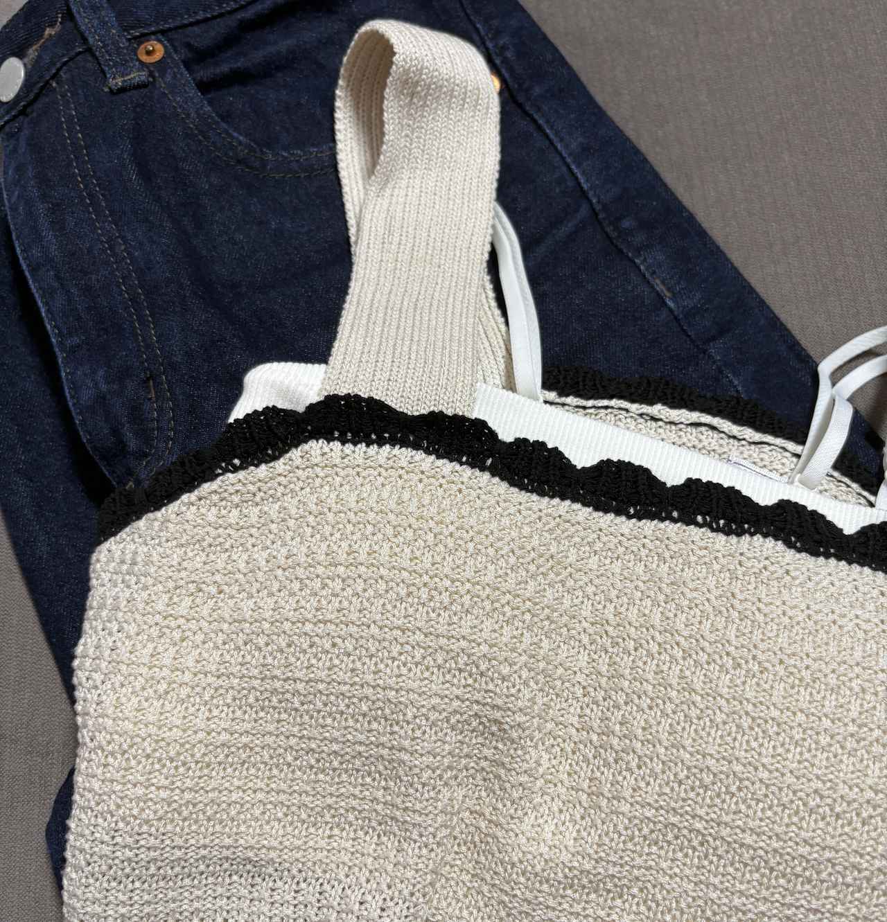 画像: 2WAYバンドゥ ✕ シースルートップス②