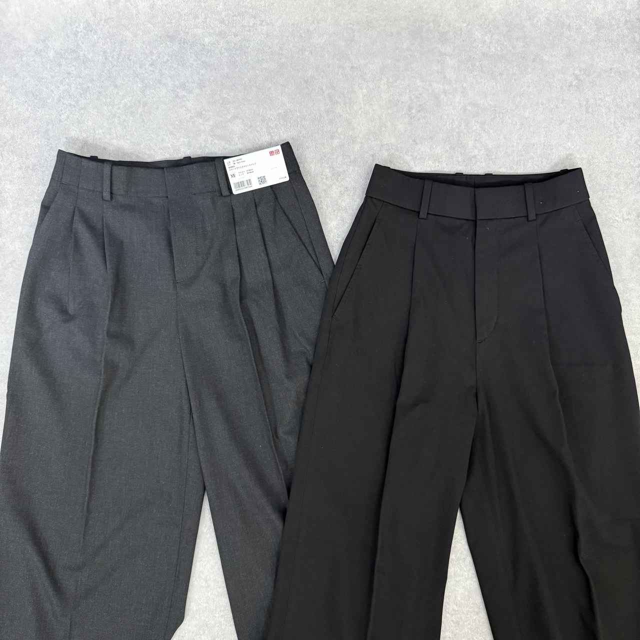 画像: タックワイドパンツと比較