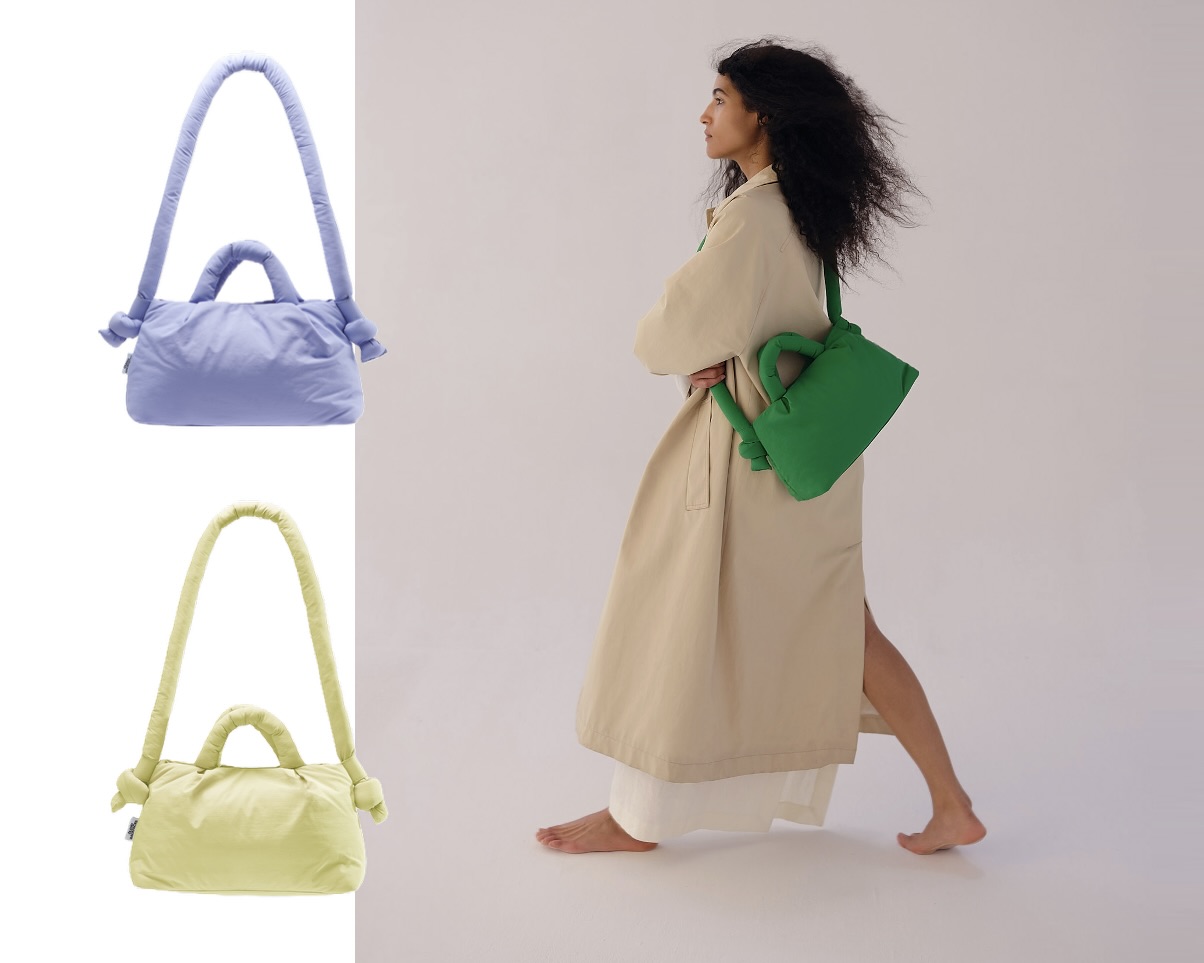 画像: Mini Ona Soft Bag（ライラック、ライム、グリーン）各¥18,700（すべてチェルシー） ◾️サイズ：33 × 19 × 11cm  出典：チェルシー