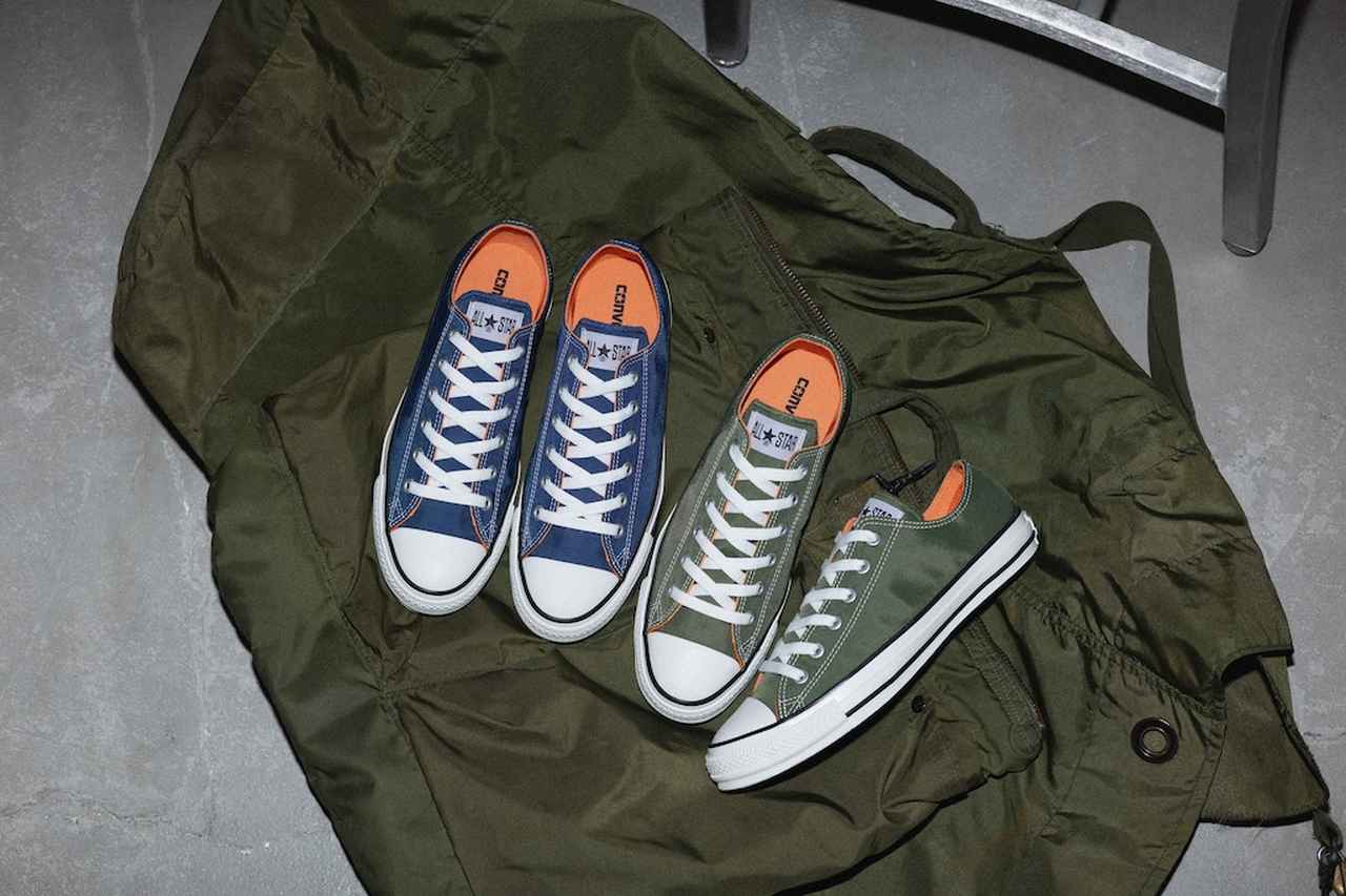 画像: オールスター MAナイロン OX（ネイビー、オリーブ）各¥9,350 ◾️サイズ：22.0～28.0、29.0、30.0cm 出典：コンバース