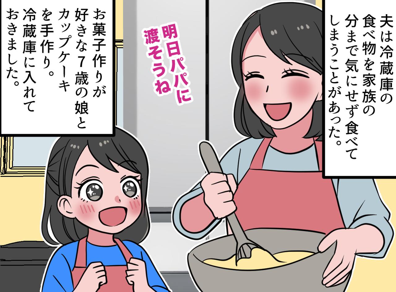 画像1: つまみ食い夫と娘手作りのカップケーキ
